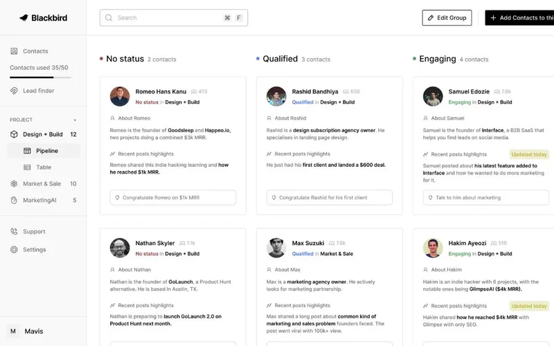 Blackbird CRM