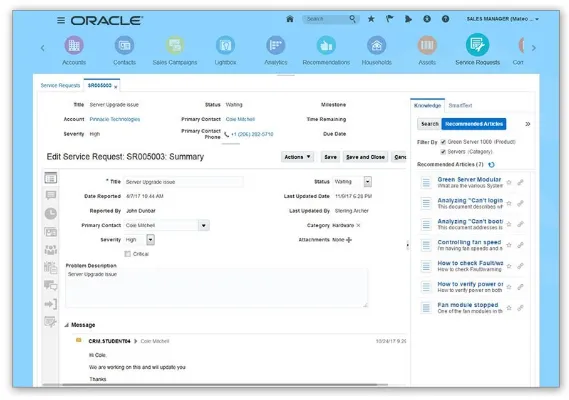 Oracle Engagement Cloud
