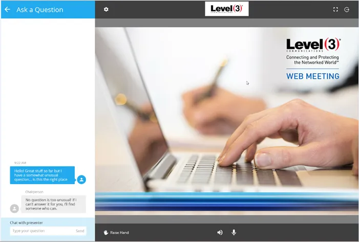 Level 3 Web Meeting
