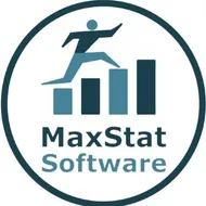 MaxStat Análisis Estadístico logotipo